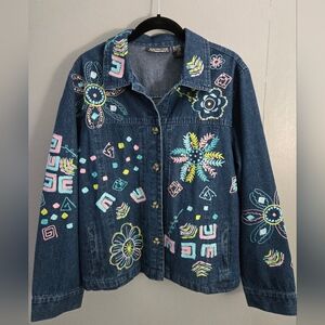 Vintage Embroidered Denim Jacket